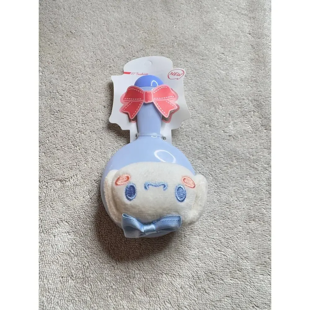 Cinnamonroll Sanrio hand held plushie mirror white  kawaii